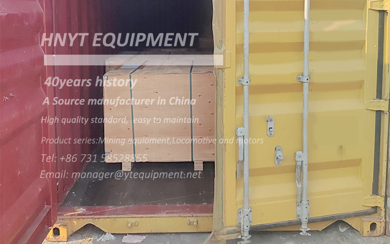 Mining battery locomotive parts packed and dispatched to overseas mine