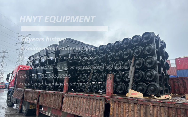 Bucket-tipping mining wagons and mining equipment export