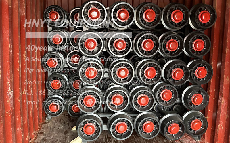 Delivery of mine car wheel sets 1.jpg