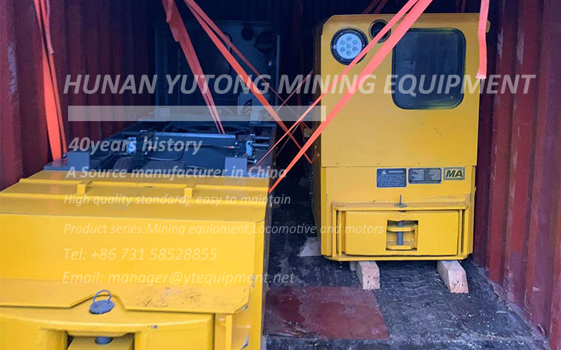 2 sets of mining battery locomotive sent to Southeast Asian
