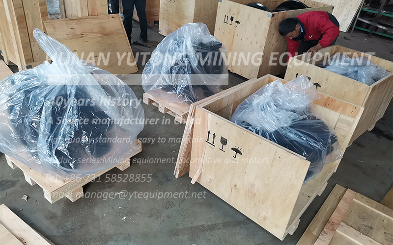 Delivery of mining locomotive parts purchased by customers South America