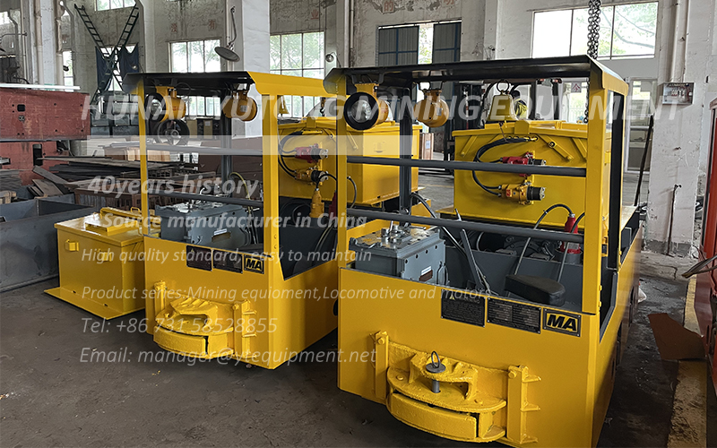 Customized track gauge 2.5-ton battery locomotive delivery