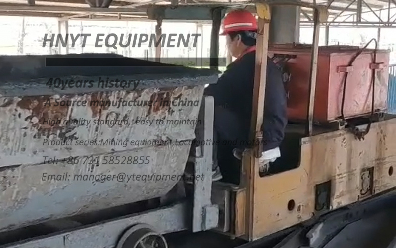 2.5 ton underground mining battery locomotive running video